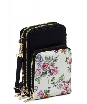 Fashion Crossbody Bag Cell Phone Purse AD081 FLOWER